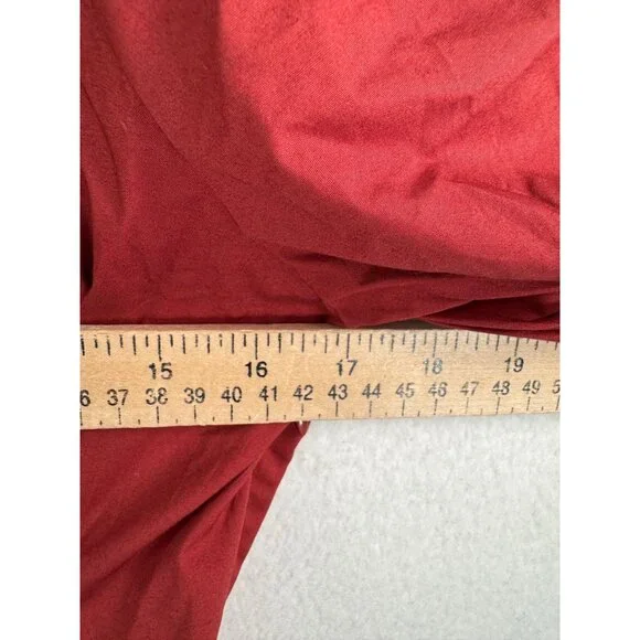 J.Crew Cinched-waist shirtdress‎ red milk maid preppy sz 6
